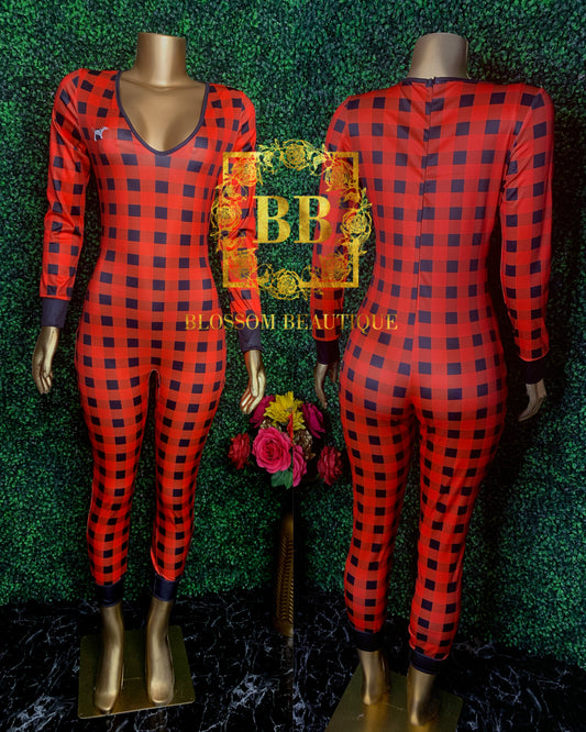 Red Plaid Onesie