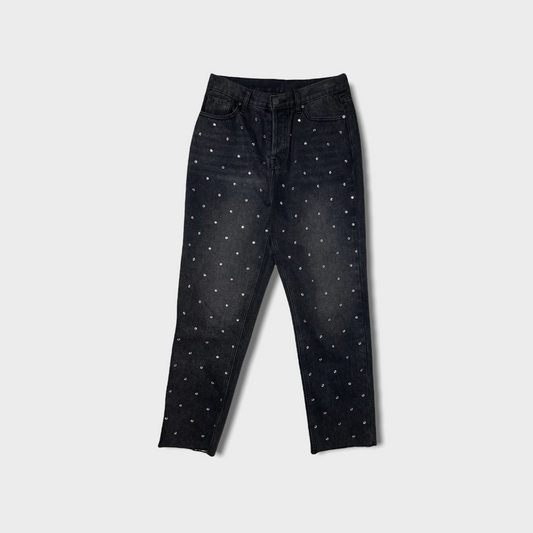 Charcoal Rhinestone Jeans