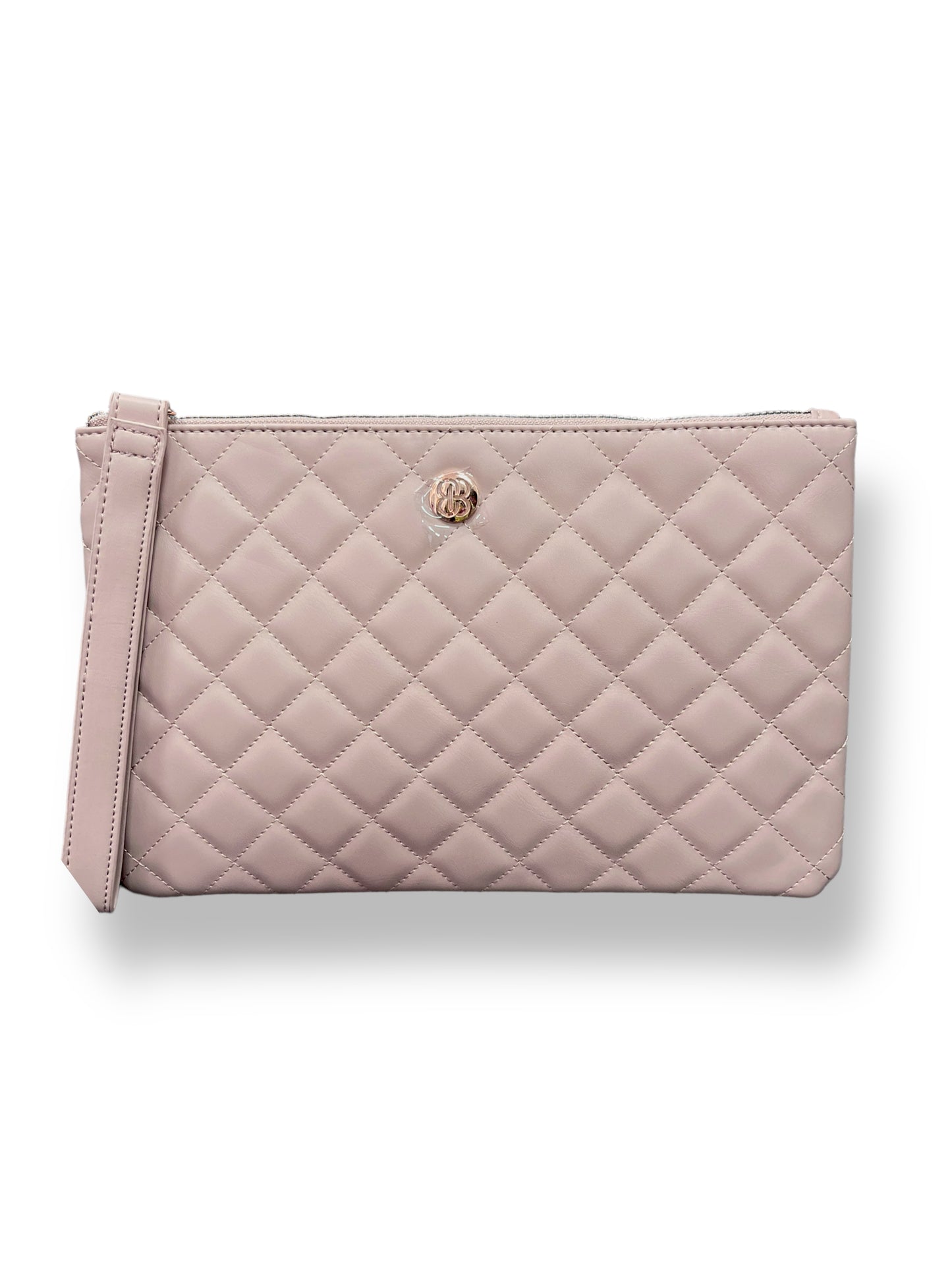 Baby pink clutch purse