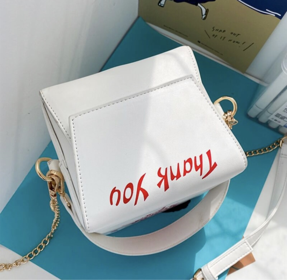 White Take-Out Purse