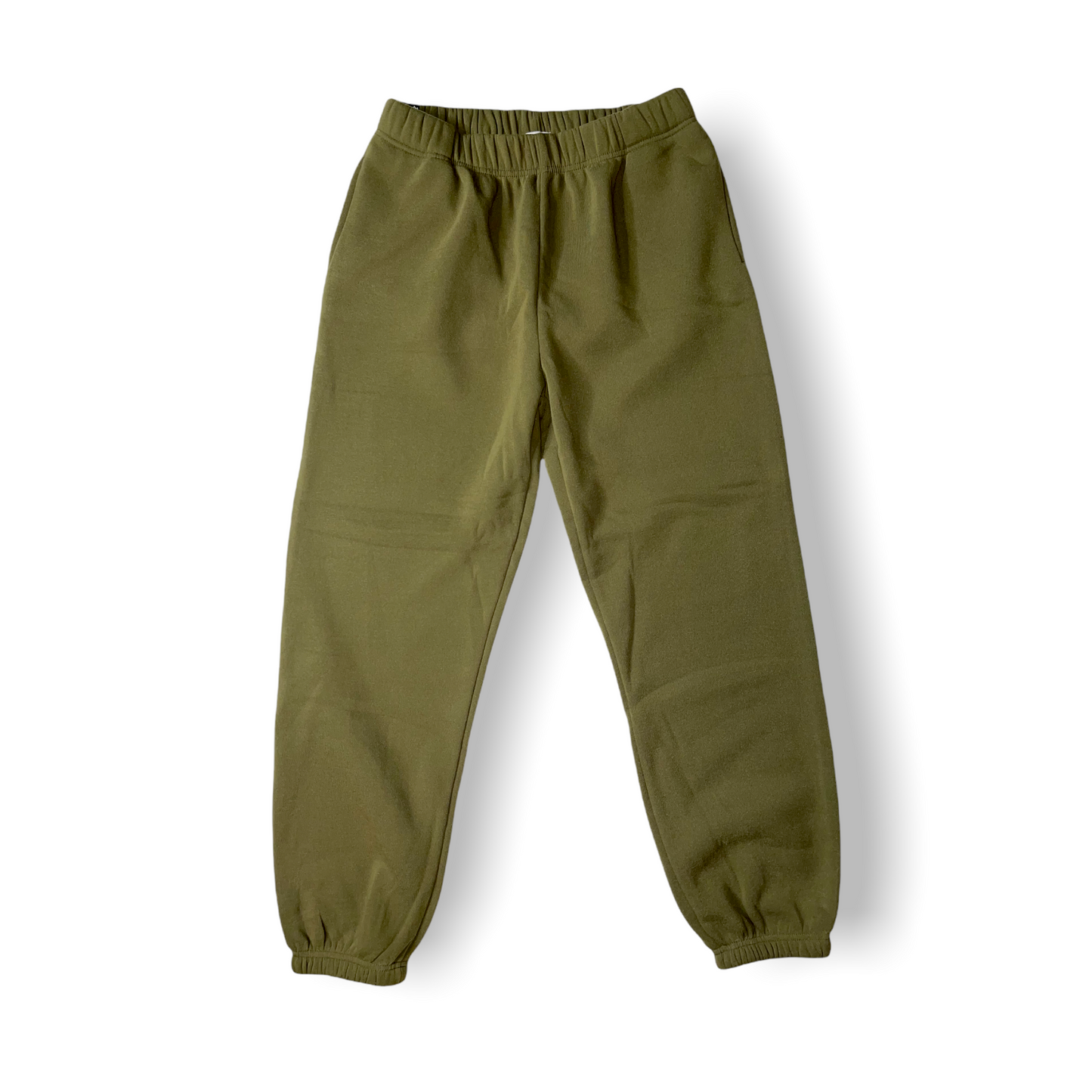 Navy Green Teddy Sweatpants