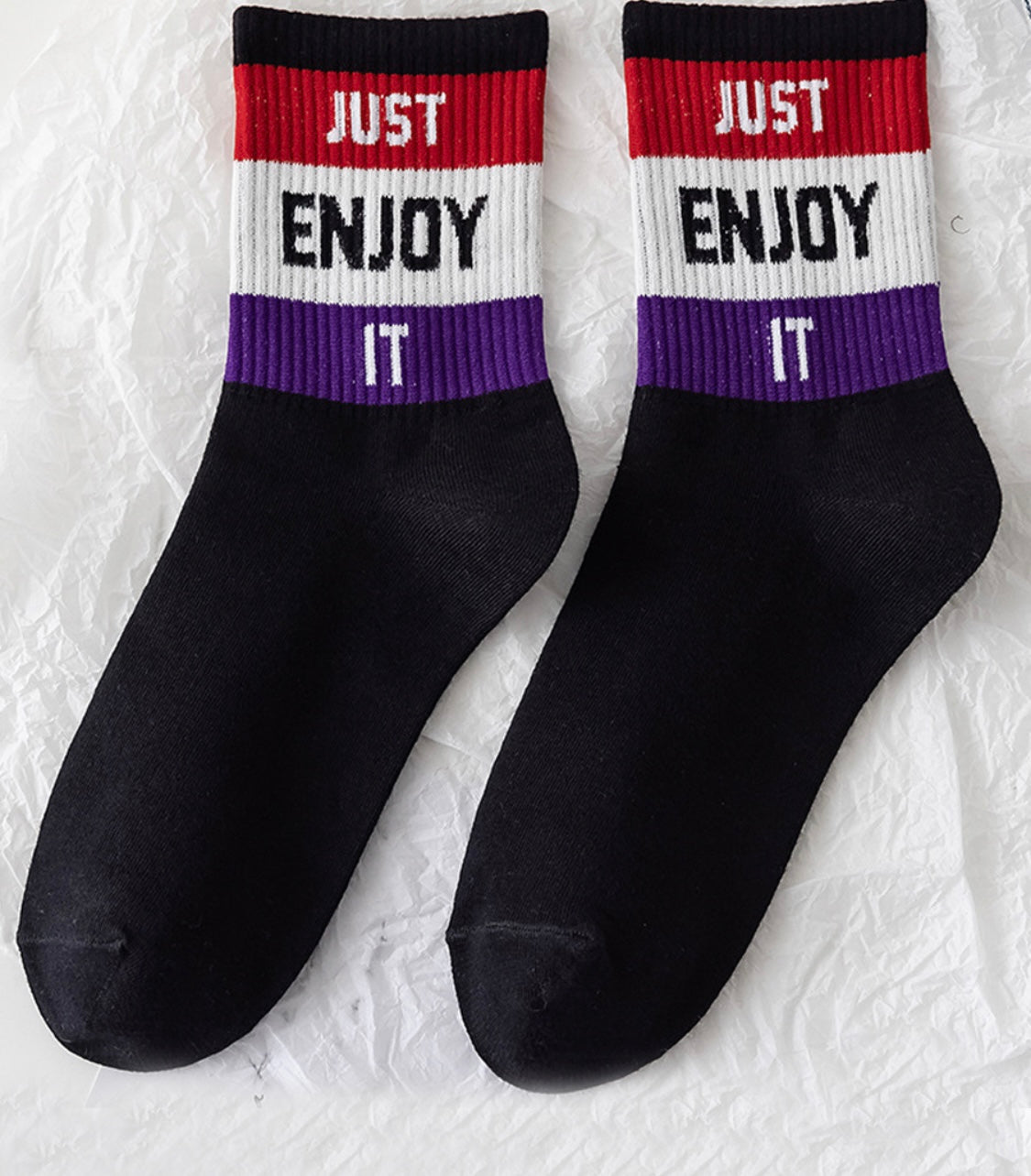 Just Enjoy It Socks