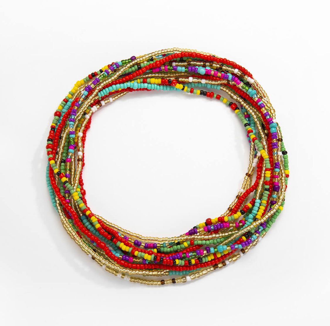 Afrocentric tummy beaded waist bead bands