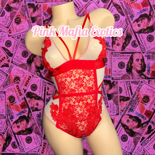 Red Rose Garden Bodysuit