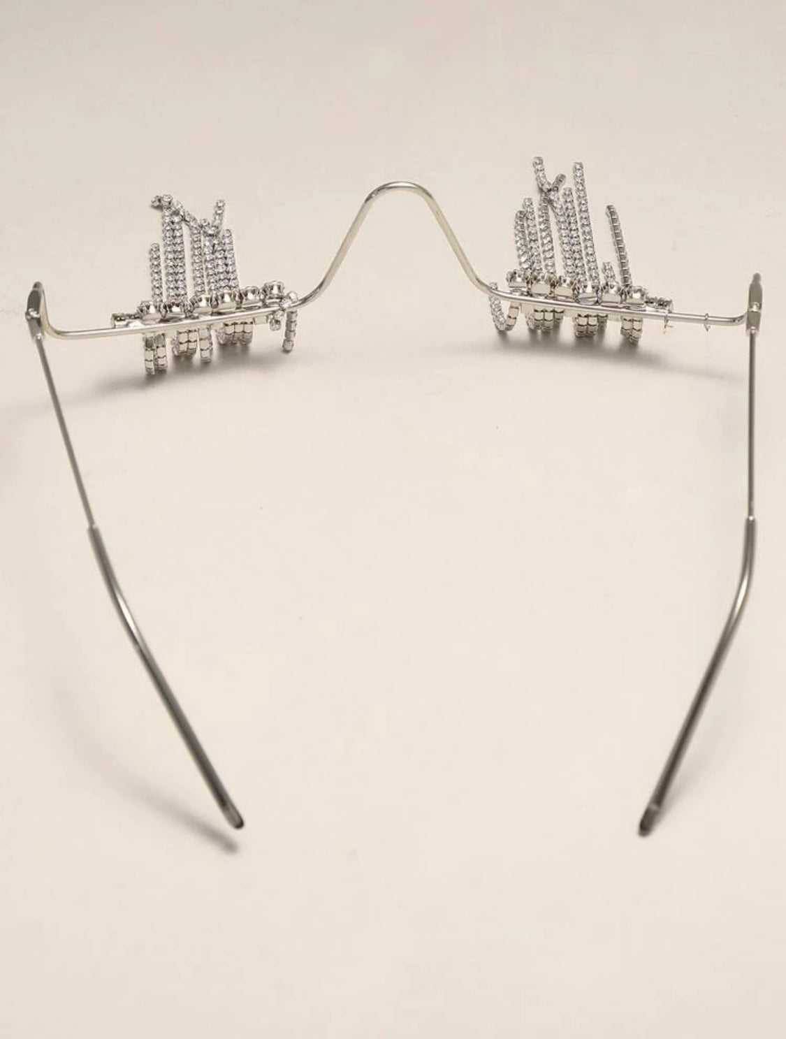 Rhinestone Fringe Fashion Glasses Eyewear