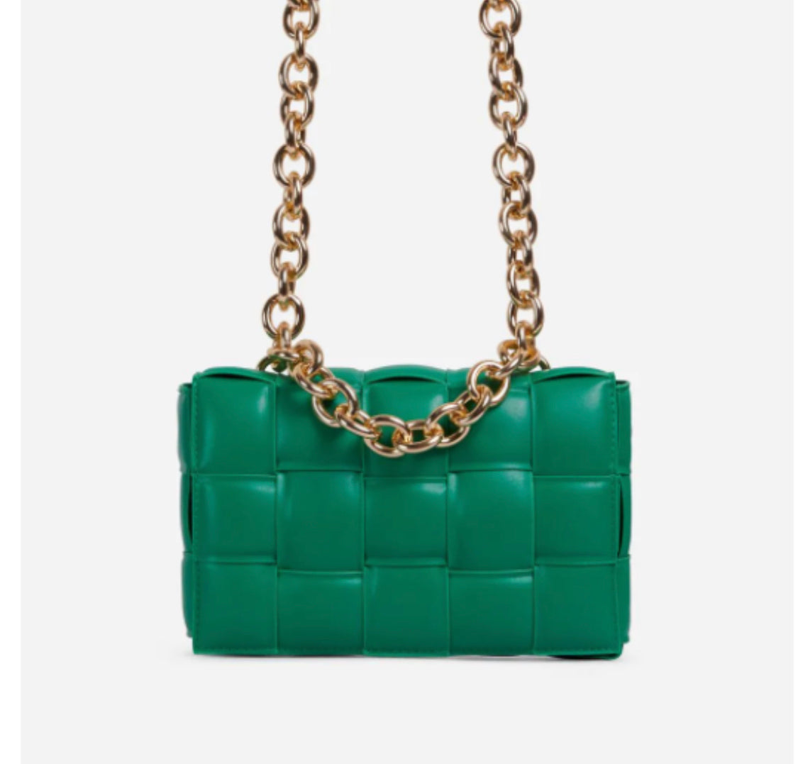 Green Brick$ Handbag