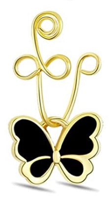 Black Butterfly Nose Clip