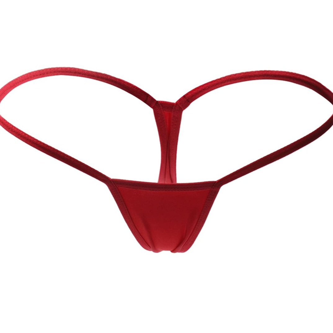 Red Cupids Bow Thong