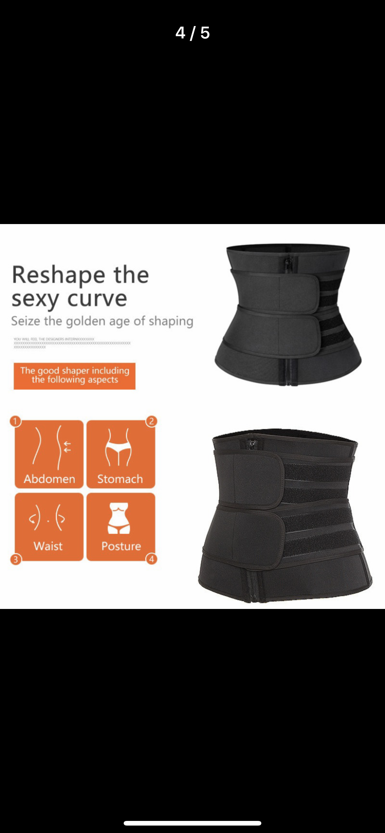 2X Band Zipper Waist Trainer