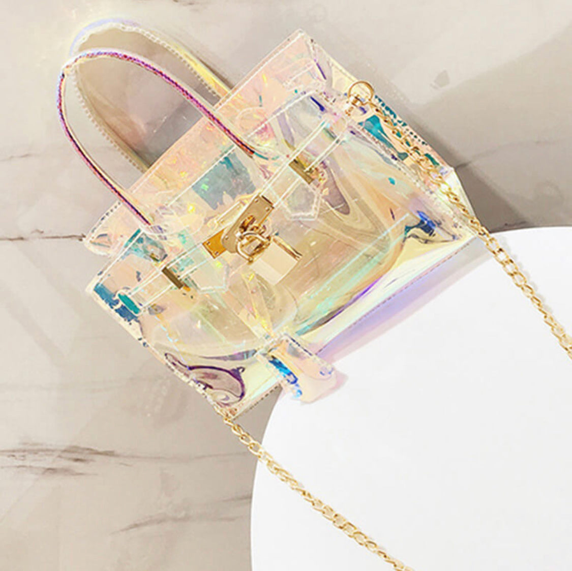 CottonCandy Hologram Purse