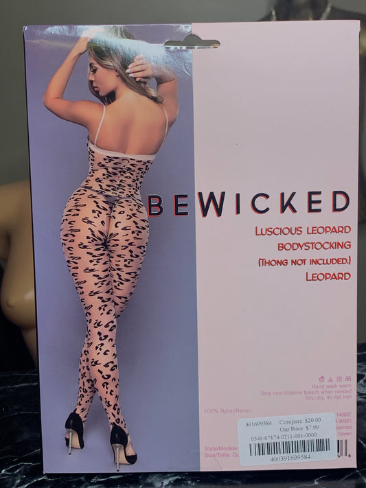 Bewicked Luscious Leopard Bodystocking