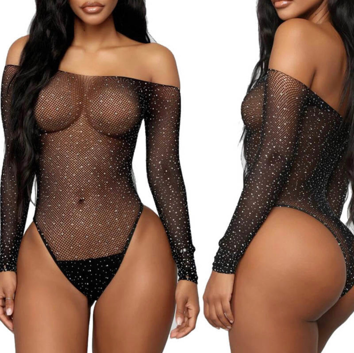 Above The Starz Fishnet Bodysuit